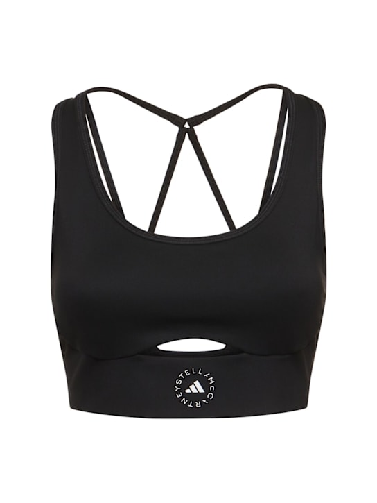 adidas By Stella McCartney: Medium support sports bra - women_0 | Luisa Via Roma