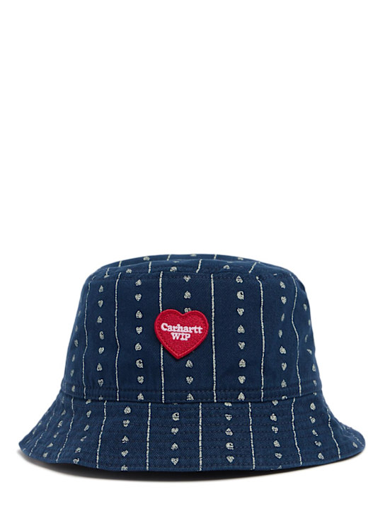 Carhartt WIP: Drewe bucket hat - Heart C Pinstri - women_0 | Luisa Via Roma