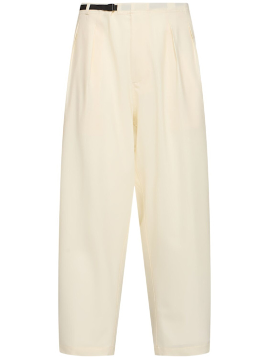 Seven Gauge: Tropical wool blend pants - Beige - men_0 | Luisa Via Roma