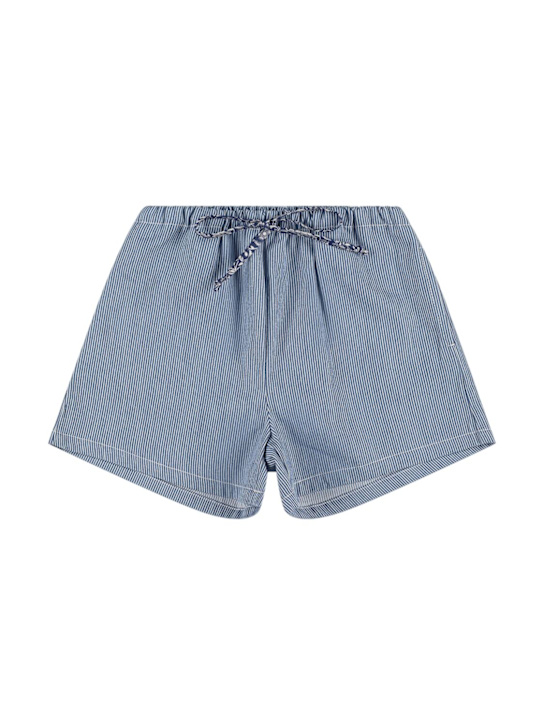Babe & Tess: Shorts in cotone - Blu - kids-girls_0 | Luisa Via Roma