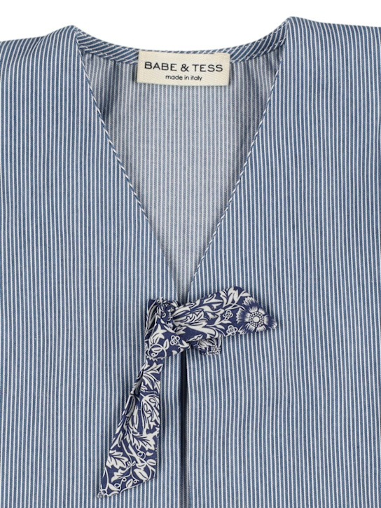 Babe & Tess: Giacca in denim di cotone - Blu - kids-girls_1 | Luisa Via Roma