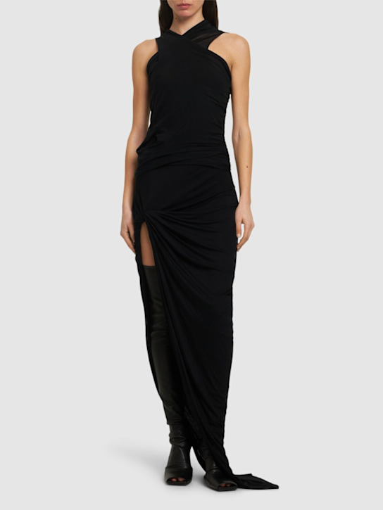 Rick Owens: Top in cotone Hollywood Banana - Nero - women_1 | Luisa Via Roma