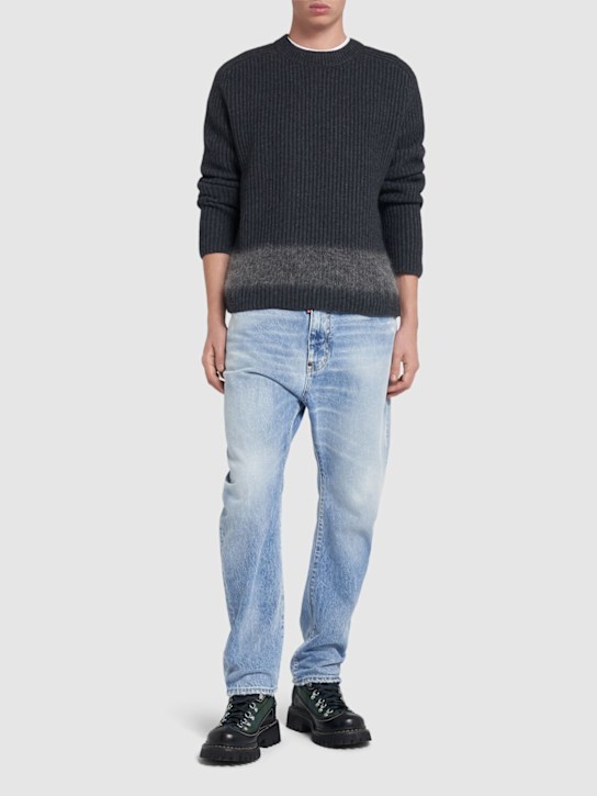 Dsquared2: Knit sweater - グレー - men_1 | Luisa Via Roma