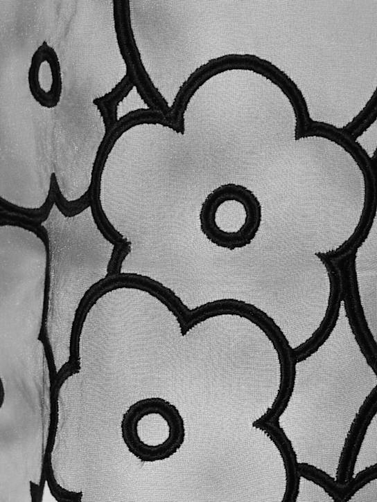 Cecilie Bahnsen: Alfie flower embroidered top - Black - women_4 | Luisa Via Roma