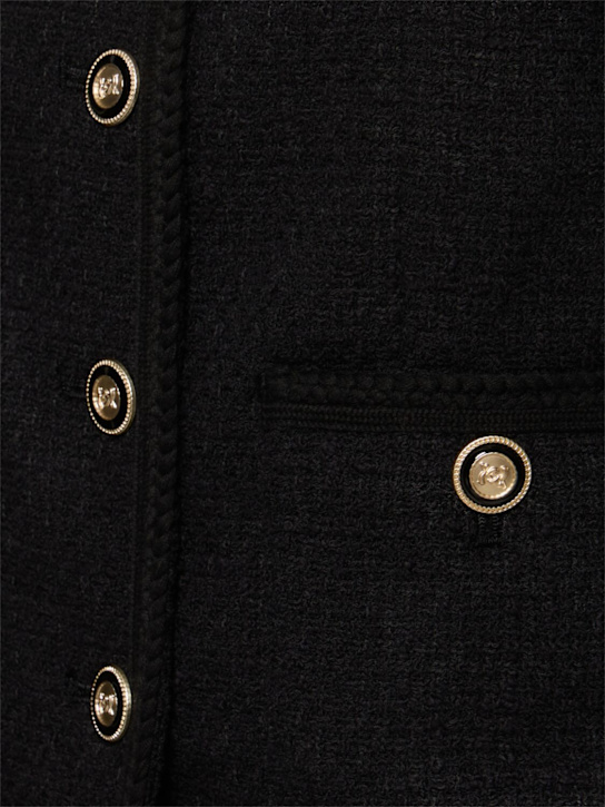 Dunst: Summer cotton blend tweed jacket - Black - women_4 | Luisa Via Roma