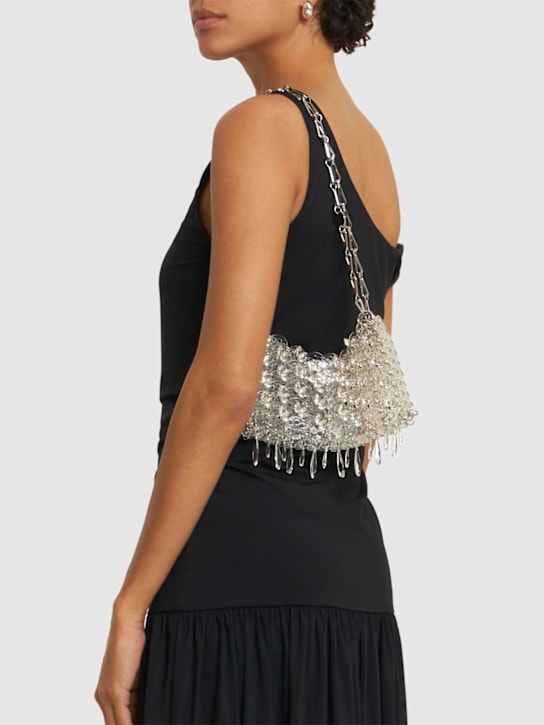 Rabanne: Sac à Main crystal shoulder bag - Silver/Transpar - women_1 | Luisa Via Roma