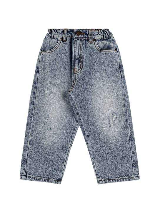 Main Story: Stretch cotton denim jeans - Light Blue - kids-boys_0 | Luisa Via Roma