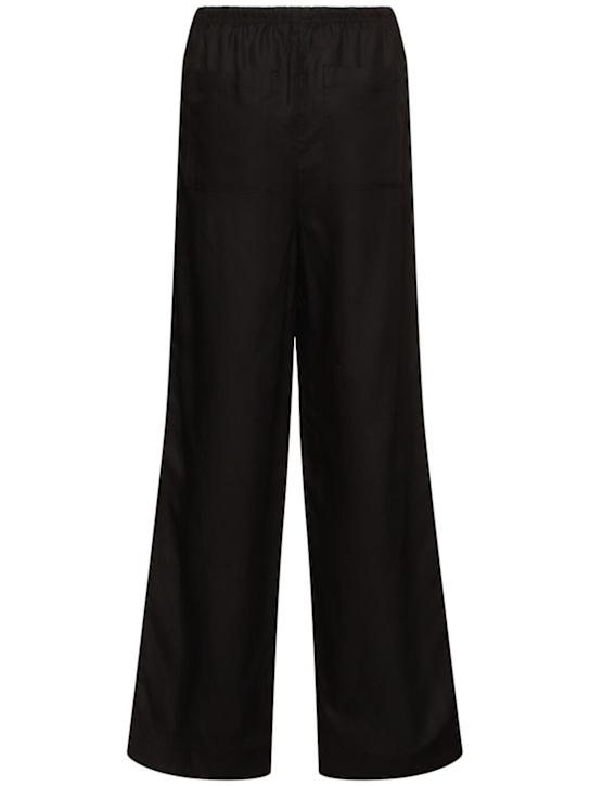 Dunst: Rayon blend banded pants - Black - women_3 | Luisa Via Roma