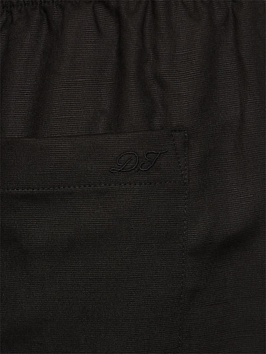 Dunst: Rayon blend banded pants - Black - women_4 | Luisa Via Roma