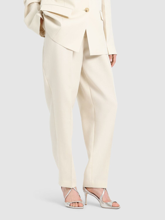 Jimmy Choo: 75mm Azia glittered leather sandals - women_1 | Luisa Via Roma