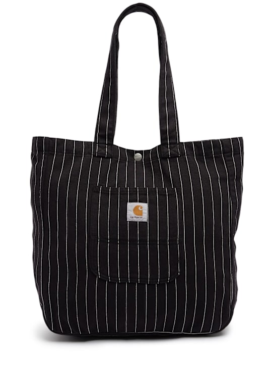 Carhartt WIP: Hendry cotton tote bag - Black - women_0 | Luisa Via Roma