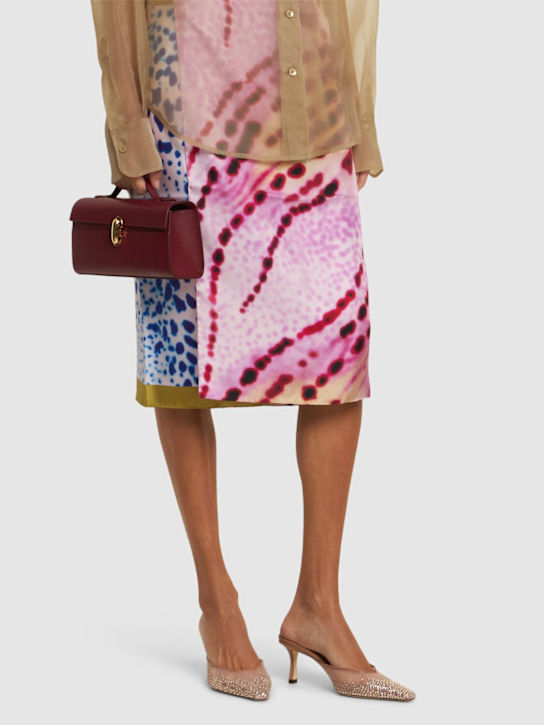 Jimmy Choo: 65mm Vivi mesh & crystal mules - women_1 | Luisa Via Roma