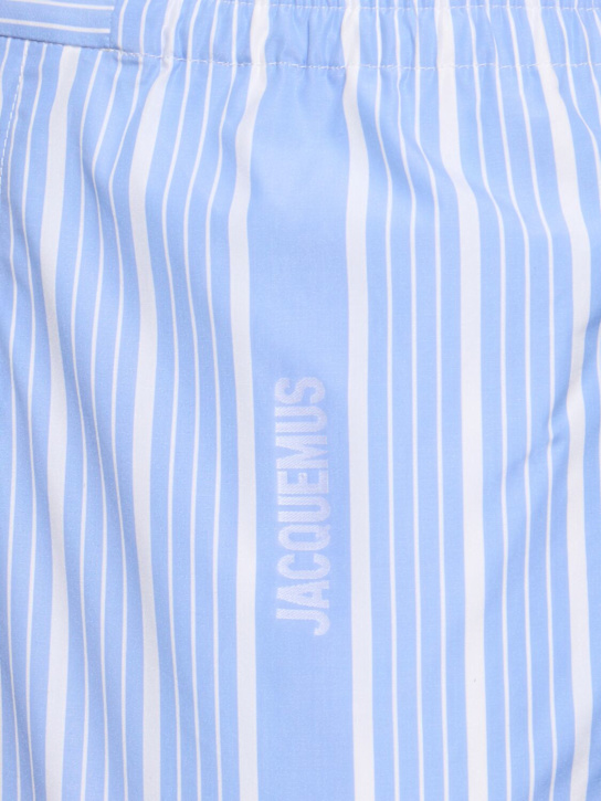 Jacquemus: Le short Aloe cotton shorts - Blue - men_2 | Luisa Via Roma