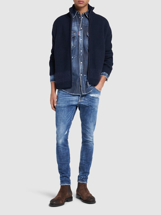 Dsquared2: Supertwinky jeans - Navy - men_1 | Luisa Via Roma