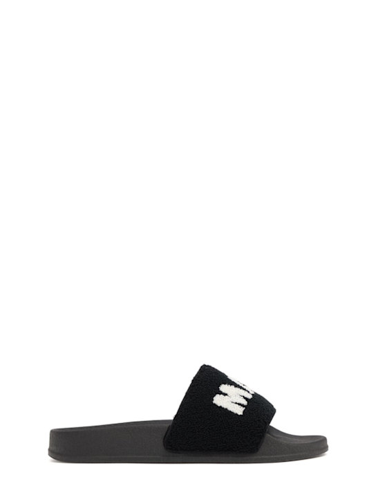 Marni Junior: Sandalen aus Terry mit Logodruck - kids-girls_0 | Luisa Via Roma