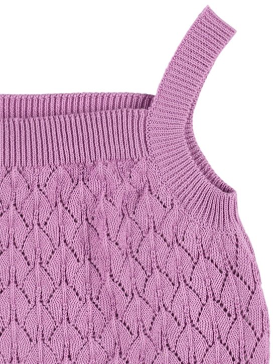 Mipounet: Top in maglia di cotone - kids-girls_1 | Luisa Via Roma