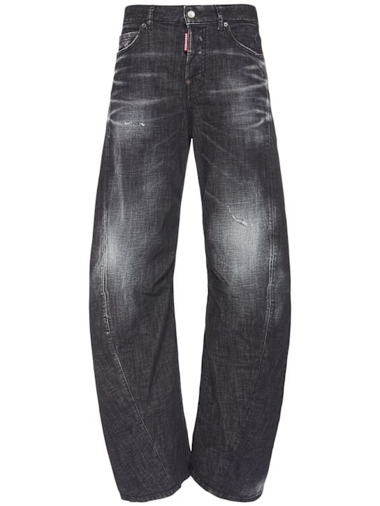 Dsquared2: D2 Twisted jeans - Black - women_0 | Luisa Via Roma