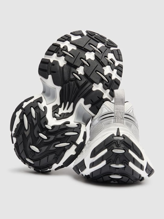 Balenciaga: 10XL mesh sneakers - White/Black - men_4 | Luisa Via Roma