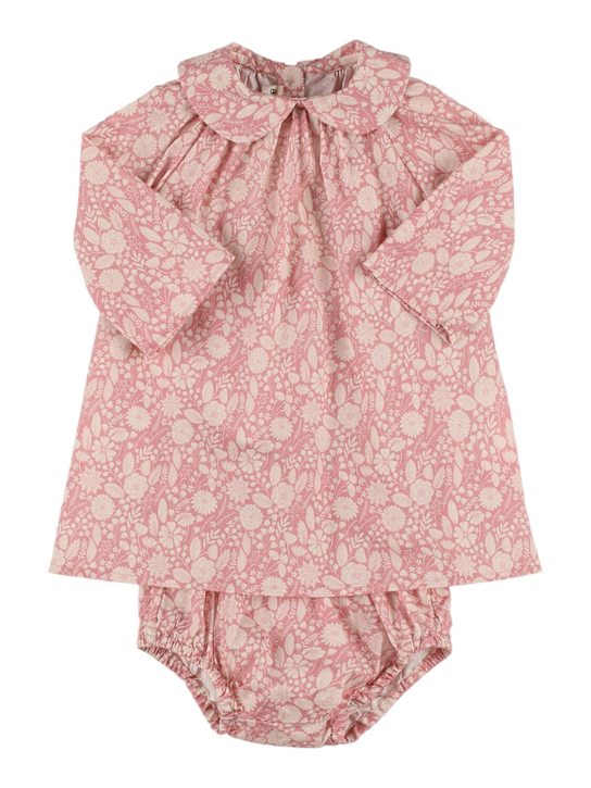 Babe & Tess: プリントワンピース＆おむつカバーセット - ピンク - kids-girls_0 | Luisa Via Roma