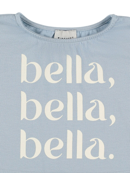 Mipounet: T-shirt in jersey di cotone stampato - kids-girls_1 | Luisa Via Roma