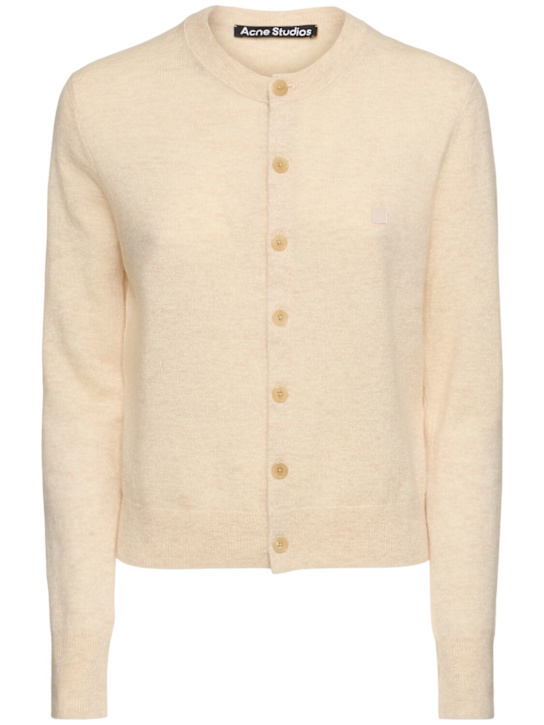 Acne Studios: Keny Yak wool knit cardigan - women_0 | Luisa Via Roma