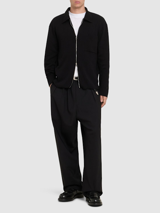 Zipped crepe overshirt - Thumbnail 2