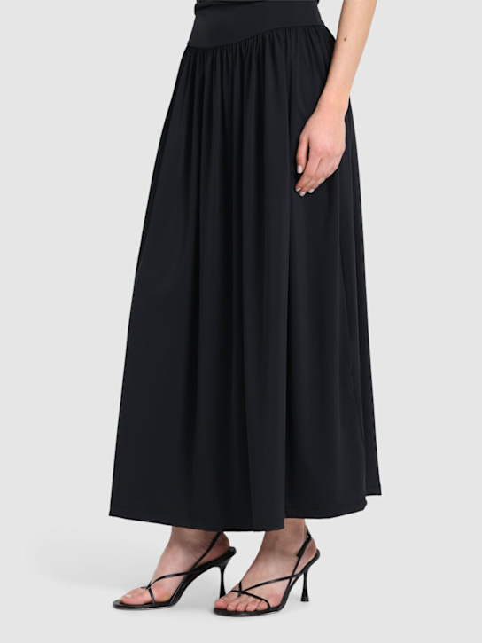 Studio Amelia: Wishbone レザーサンダル 90mm - ブラック - women_1 | Luisa Via Roma