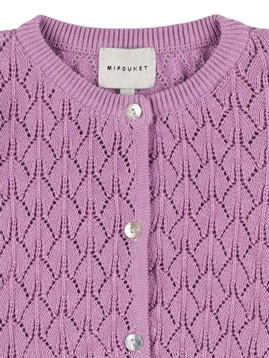 Mipounet: Cardigan in maglia di cotone - kids-girls_1 | Luisa Via Roma
