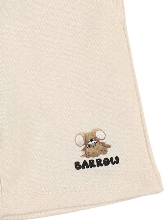 Barrow: Washed effect cotton sweat shorts - kids-boys_1 | Luisa Via Roma