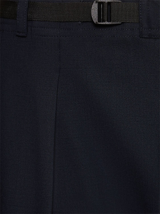 Seven Gauge: Tropical wool blend pants - Blue - men_4 | Luisa Via Roma