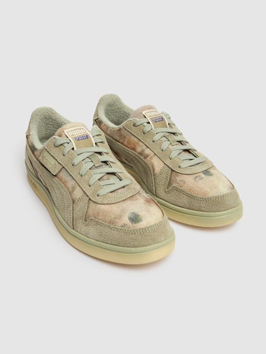 PUMA: KidSuper Indoor distressed sneakers - Khaki - men_2 | Luisa Via Roma