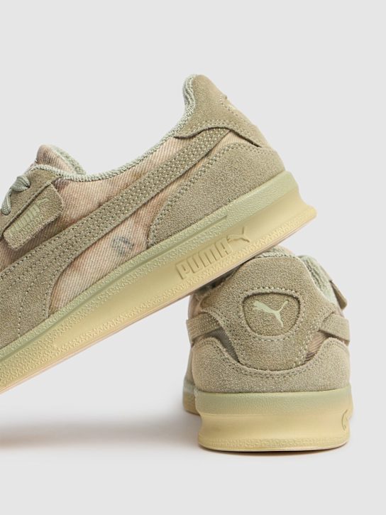 PUMA: KidSuper Indoor distressed sneakers - Khaki - men_4 | Luisa Via Roma