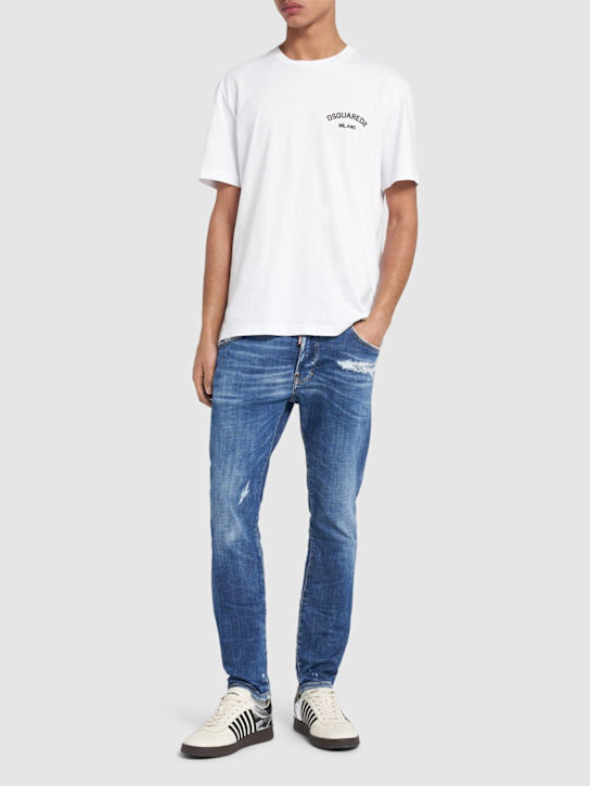 Dsquared2: Skater jeans - Navy - men_1 | Luisa Via Roma