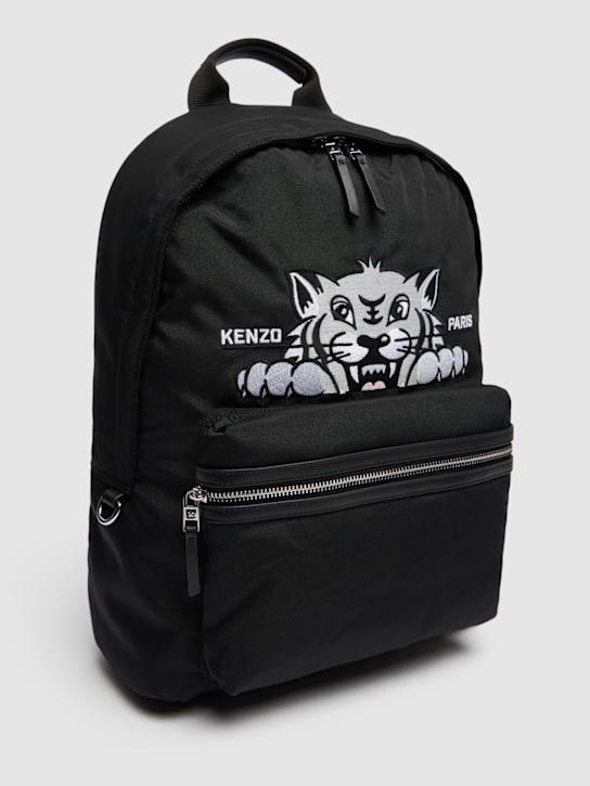 Kenzo Paris: Rucksack „Happy Tiger“ - Schwarz - men_1 | Luisa Via Roma