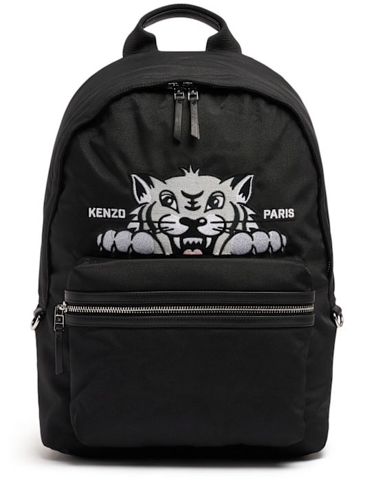 Kenzo Paris: Rucksack „Happy Tiger“ - Schwarz - men_0 | Luisa Via Roma