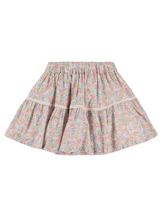 Mipounet: Gonna in voile di cotone stampato - kids-girls_0 | Luisa Via Roma