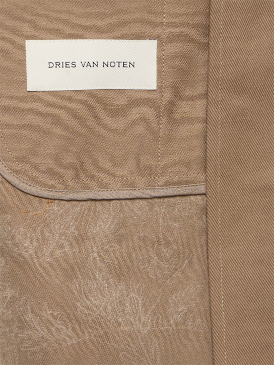 Dries Van Noten: Veper loose fit zipped jacket - Taupe - men_5 | Luisa Via Roma