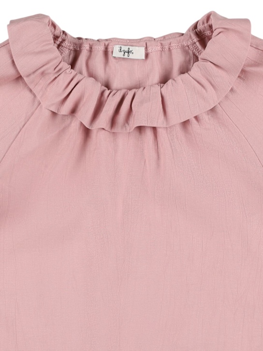 Il Gufo: Camicia in misto viscosa con ricami - kids-girls_1 | Luisa Via Roma