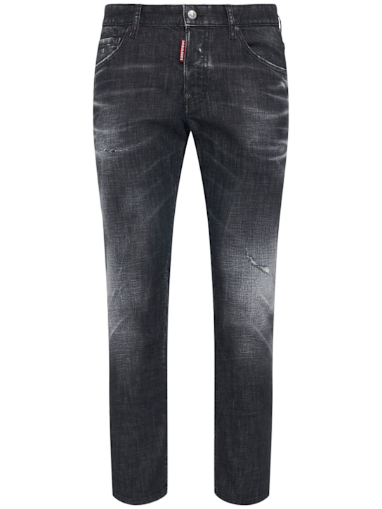 Dsquared2: Skater jeans - Black - men_0 | Luisa Via Roma