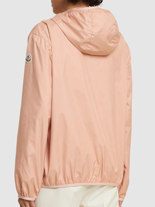Moncler: Fegeo hooded tech windbreaker jacket - Pink - women_2 | Luisa Via Roma