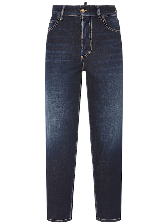 Dsquared2: Boston stretch denim straight jeans - Blue - women_0 | Luisa Via Roma