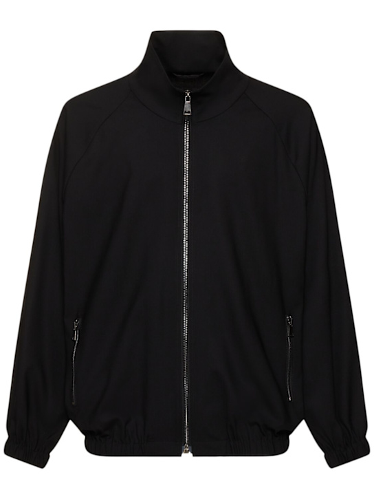 Seven Gauge: Tropical wool blend zip jacket - men_0 | Luisa Via Roma