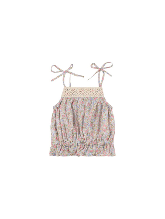 Mipounet: プリントコットンボイルトップス - kids-girls_0 | Luisa Via Roma