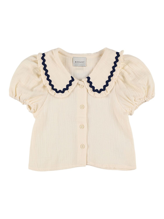 Mipounet: コットンモスリンシャツ - kids-girls_0 | Luisa Via Roma