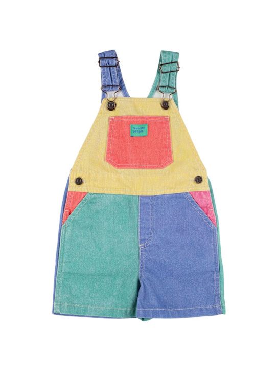 Favorite People: Salopette in cotone - Multicolore - kids-girls_0 | Luisa Via Roma