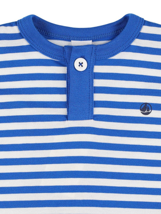 Petit Bateau: Striped cotton jersey t-shirt - kids-boys_1 | Luisa Via Roma