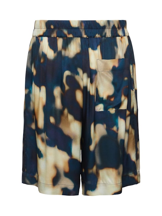 Laneus: Viscose Bermuda shorts - Multicolor - men_3 | Luisa Via Roma