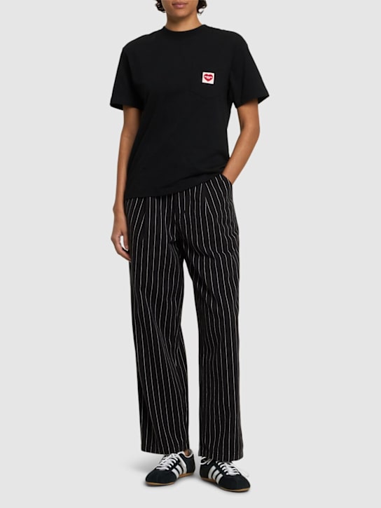 Carhartt WIP: Pantalones de algodón - Black/Wax - women_1 | Luisa Via Roma