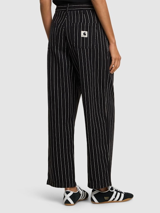 Carhartt WIP: Pantalones de algodón - Black/Wax - women_2 | Luisa Via Roma
