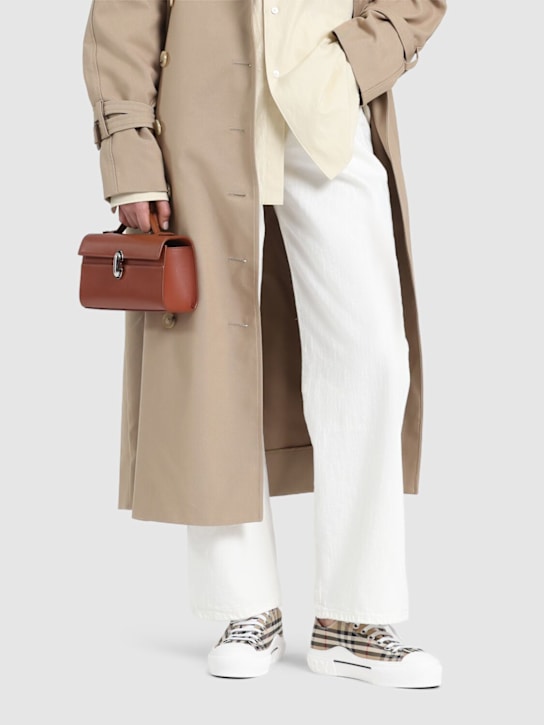 Burberry: 20 mm hohe Sneakers aus Baumwollcanvas „Jack“ - women_1 | Luisa Via Roma